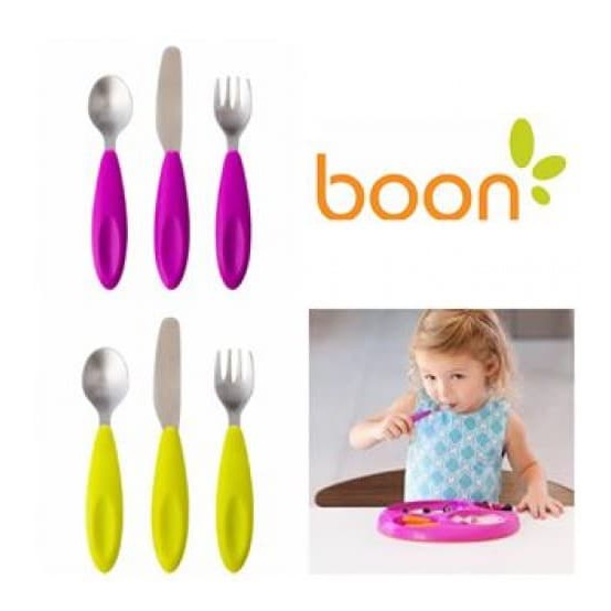 Boon Flatware Transitional Toddler Utensil Sendok Garpu Makan Bayi