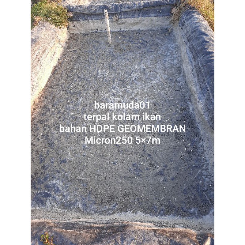 Terpal kolam ikan 5×7m micron250 HDPE GEOMEMBRAN Kualitas terbaik