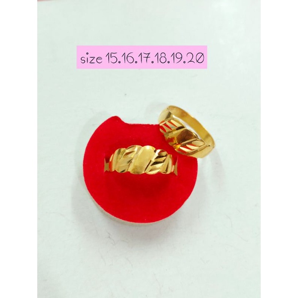 CINCIN PERAK 925 LAPIS EMAS 24K MODEL EMAS ASLI