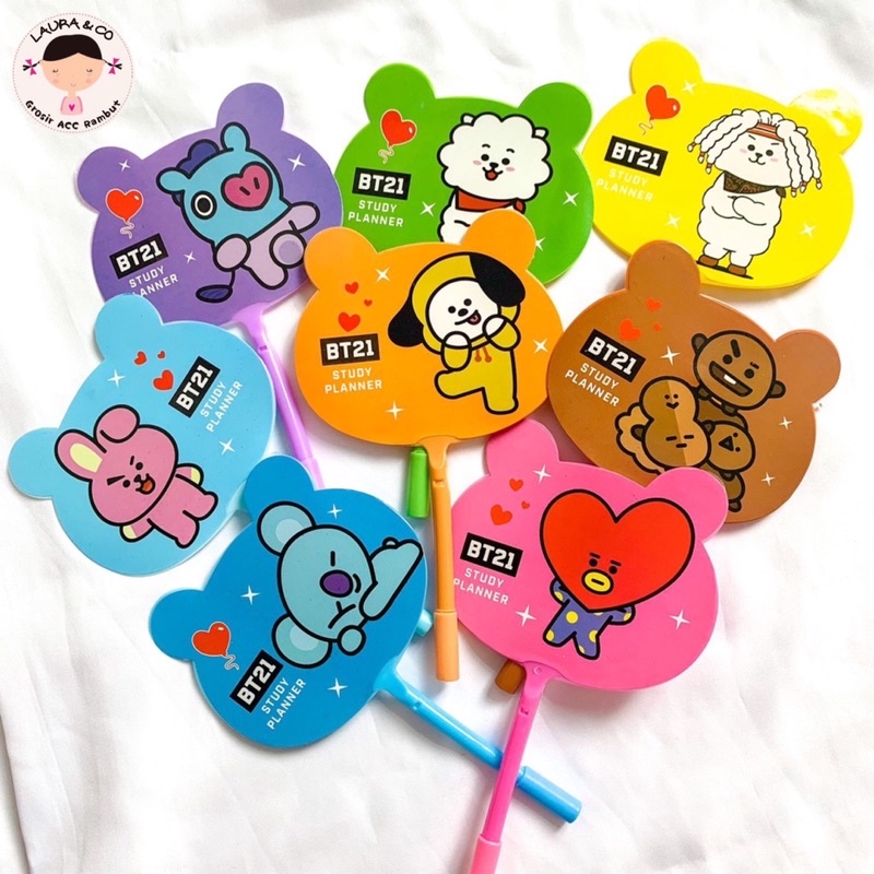 BOLPOIN BTS BT21 KIPAS 12pc Grosir Lusinn