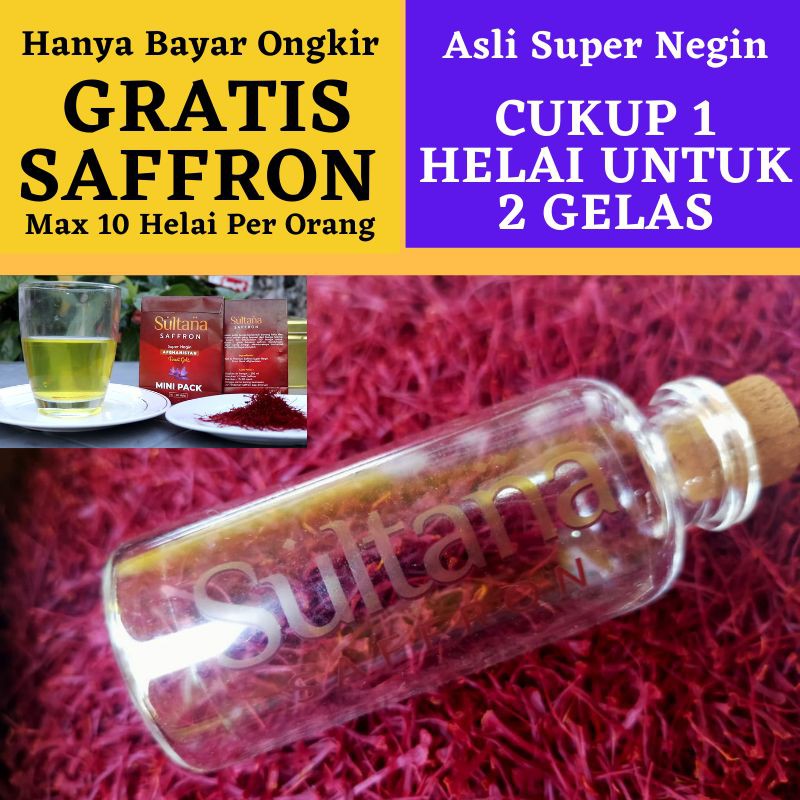 

GRATIS !! SAFFRON SUPER NEGIN AFGHANISTAN - HAID/INSOMNIA/PEGAL/KOLESTROL TERMURAH