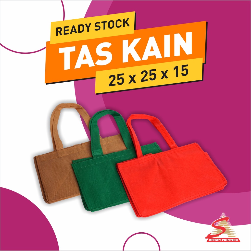 

Tas Spunbound/Goodie Bag/Tas Kain 25x25x15