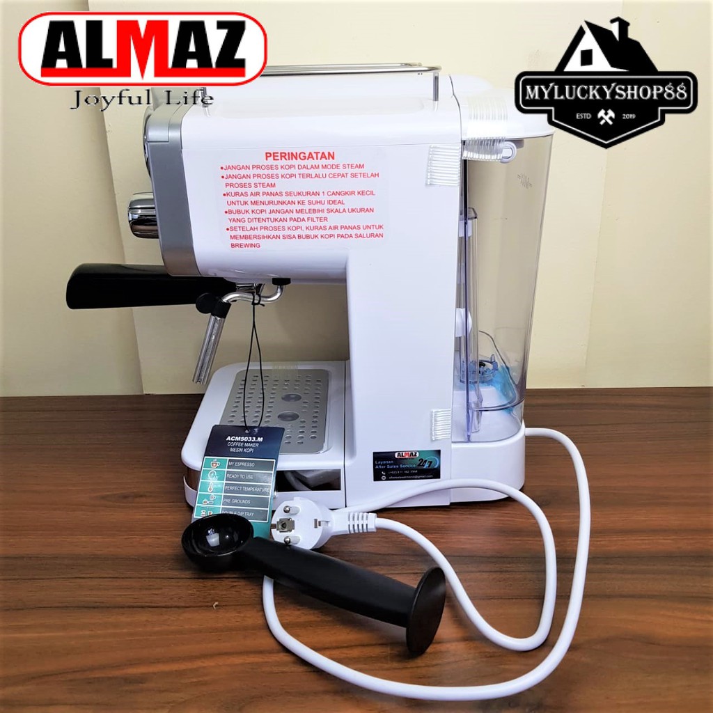 Mesin Kopi Almaz ACM5033.M Metalic White Naked Porta ACM 5033 M