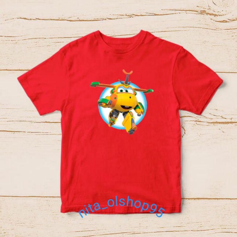 baju superwings baju anak karakter baju super wings