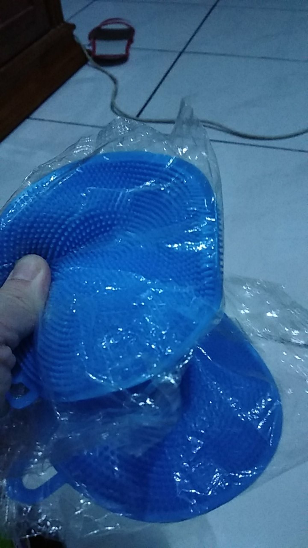 Spon Silikon Alat Pencuci Piring Wajan Teflon Panci Masak Spons Cuci Anti Kuman Kebersihan Bersih