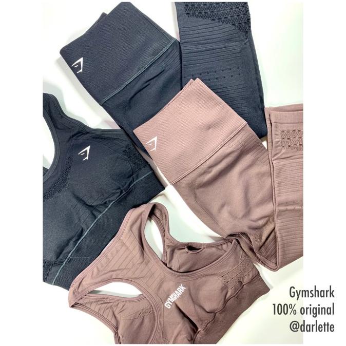 Gymshark energy seamless cropped legging sport bra 1 set