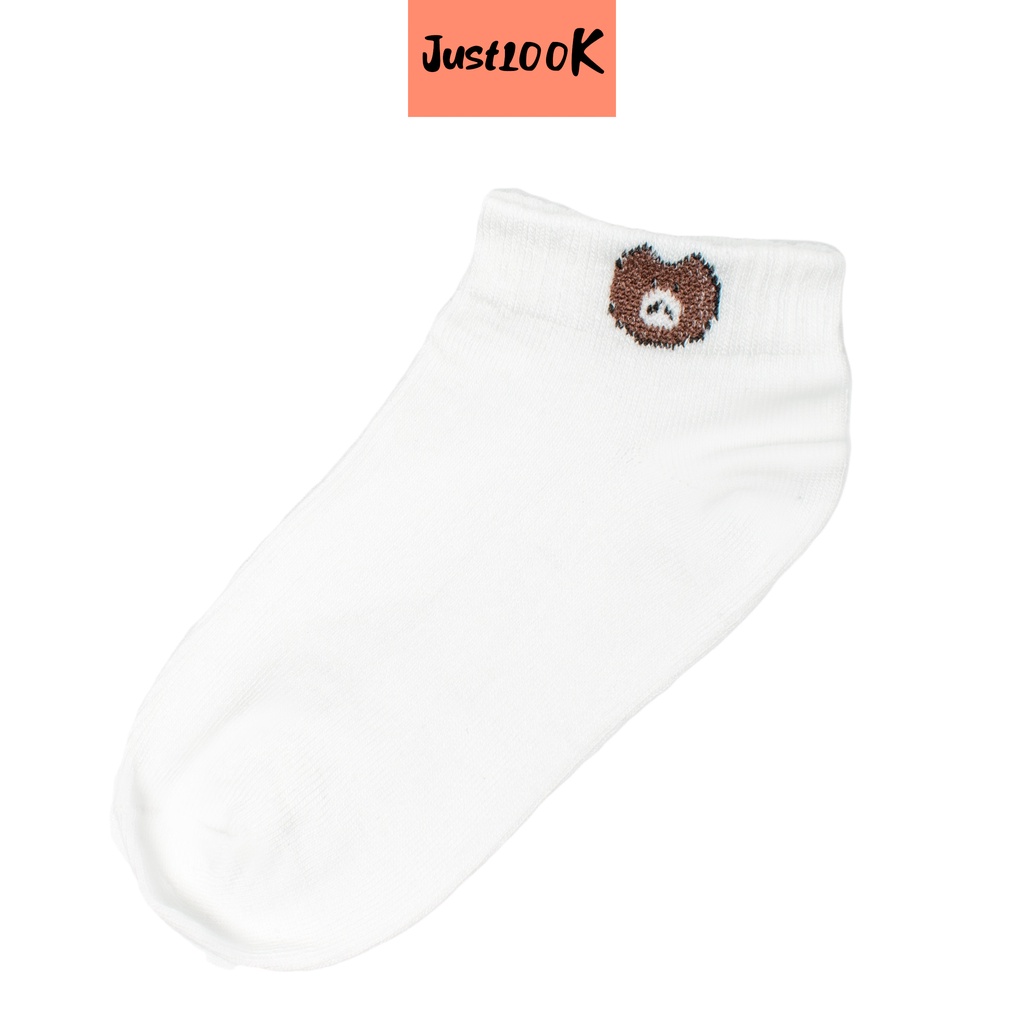 JustLook Kaos Kaki Brown Pendek Model Semata Kaki - Kaos Kaki Ankle Brown Import High Quality-3