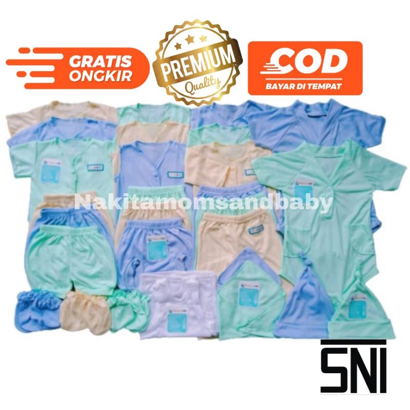 29pcs Paket Hemat Perlengkapan Baju Bayi celana kado sarung tangan Baru Lahir  paket jumper SNI Promo 8.8