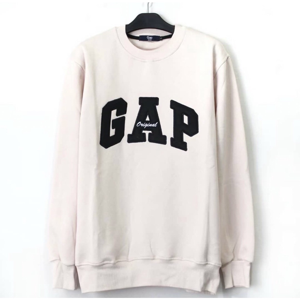 SWEATER GAP - CREAM / JAKET GAP / CREWNECK GAP