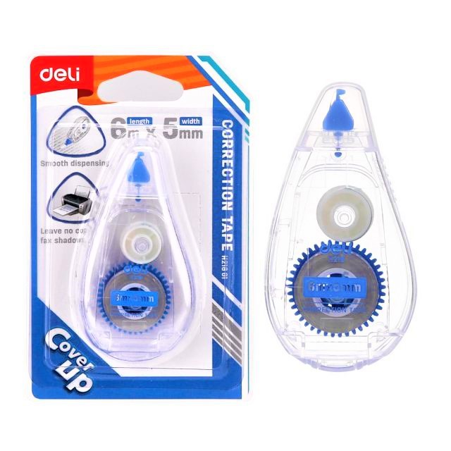 

TIP EX ROLL CORRECTION TAPE KERTAS DELI H218 6 METER BAGUS PITA KOREKSI
