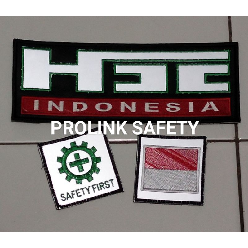 PAKET LOGO SAFETY MODEL VELCRO TINGGAL TEMPEL