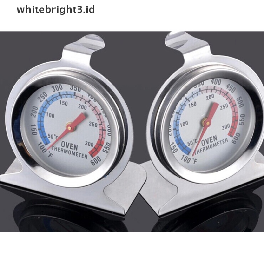 {whitebright3.id} Stainless Steel Oven Thermometer Temperature Gauge Home Kitchen Food Meat Case ,