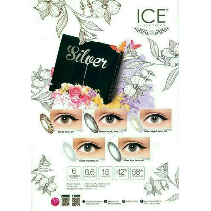 SOFTLENS X2 ICE SILVER 15MM