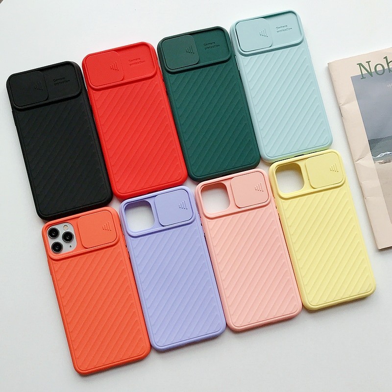 SOFTCASE CAMERA SLIDE PROTECTOR IPHONE 6 6PLUS 7 7PLUS X 12MINI 12 PROMAX XSMAX LENS COVER