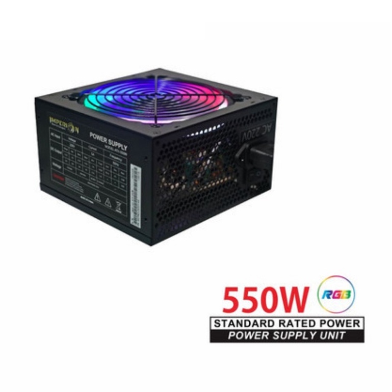 Trend-Power Supply PSU Gaming Imperion P500 550W LED VGA 6 PIN RGB