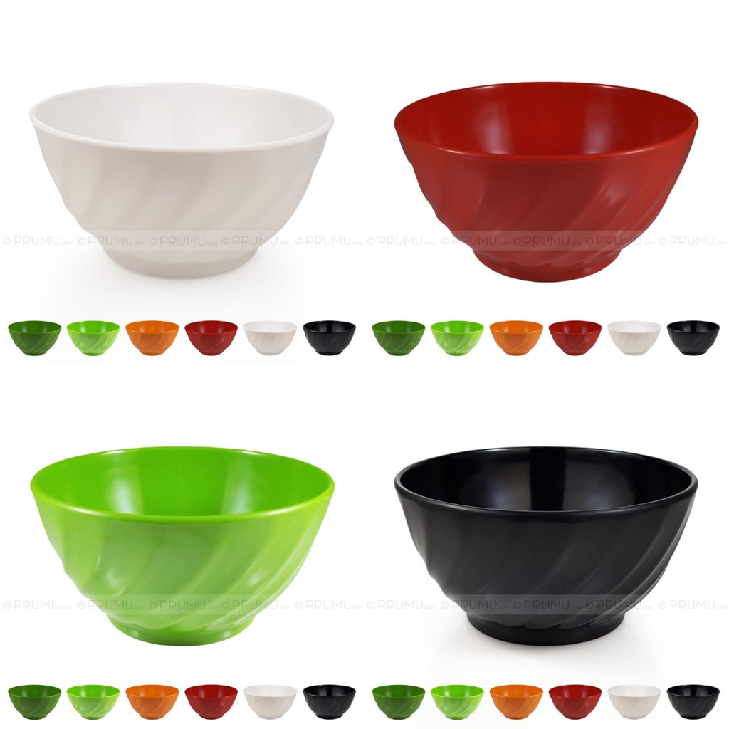 Unica Mangkok Mie 6" Ulir | Mangkok Melamin | Mangkok Melamine - M9060