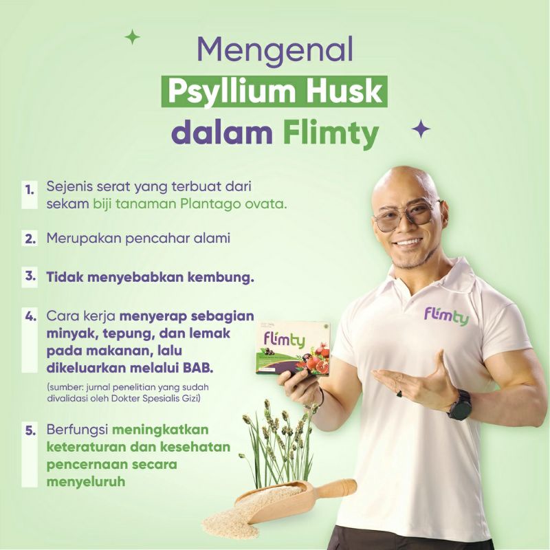 Flimty Fiber | Detox | Antidioksidan minuman serbuk diet pelangsing rasa blackcurrant / raspberry - 1 box isi 16 sachet