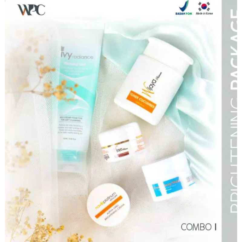 Wijaya Platinum skincare combo 1(minus facial wash)