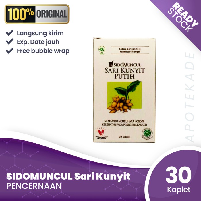 sidomuncul sari kunyit putih /kanker