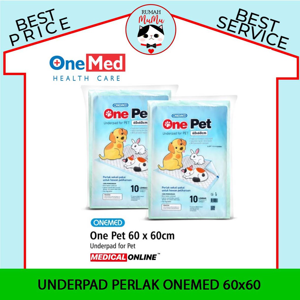 UNDERPAD ALAS KANDANG TRAINING PIPIS ANJING KUCING MERK ONEMED ECERAN