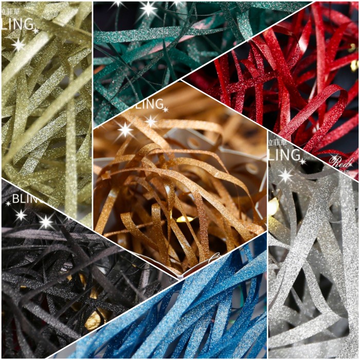 

Kertas Cacah Glitter Kertas Serut Kertas Shredded Paper Kertas Potong - Champagne, 1 GRAM