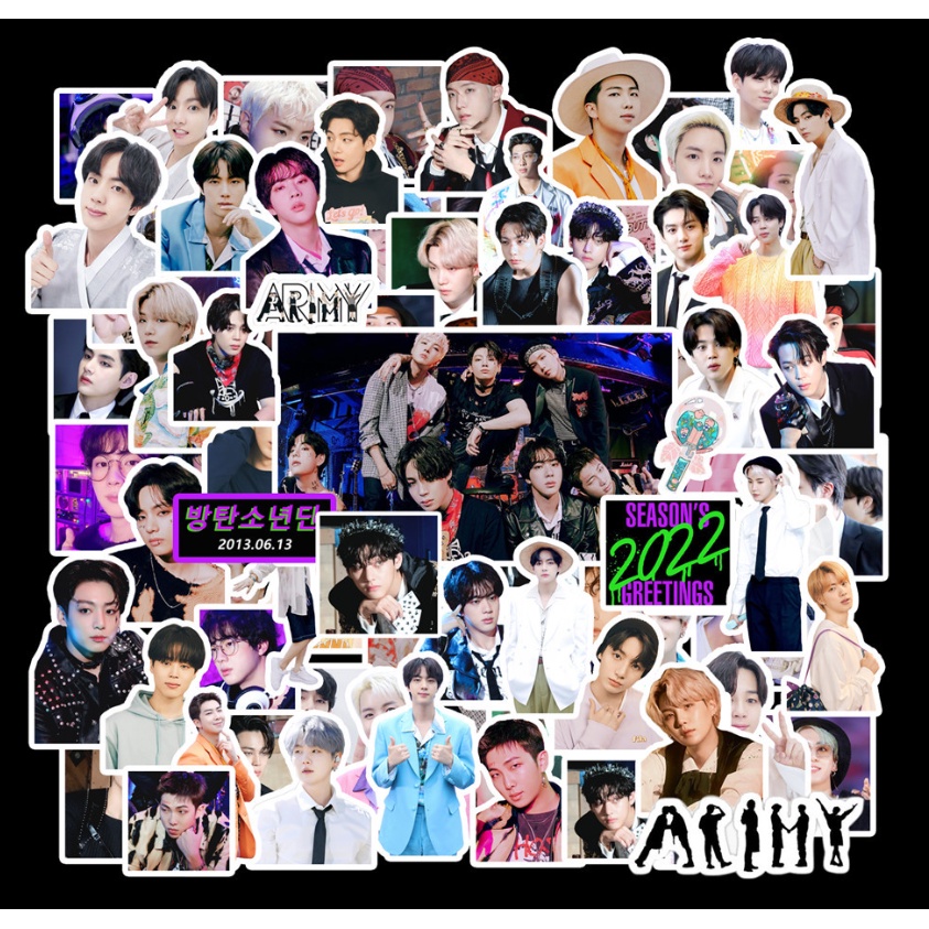 Stiker BTS Untuk Dekorasi Koper