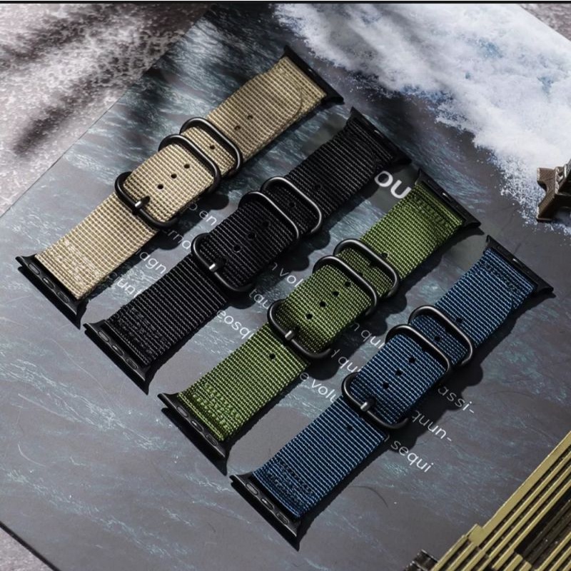 Strap Tali Apple Watch Kanvas Nylon Nato Zulu