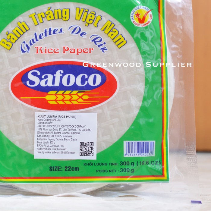 

gr20111r Banh Trang Rice Paper / Kulit Lumpia 22Cm - 300G (Import Vietnam) Sv012Ss