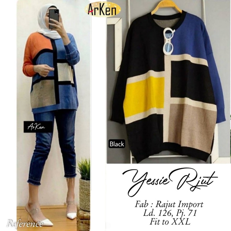 Yessie Rajut Blouse Arken