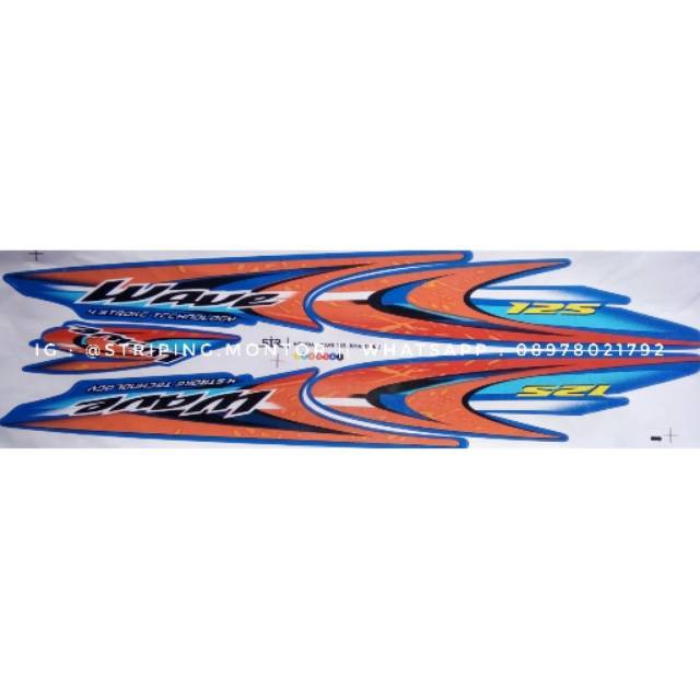 Striping Variasi Karisma 125 - Wave 125