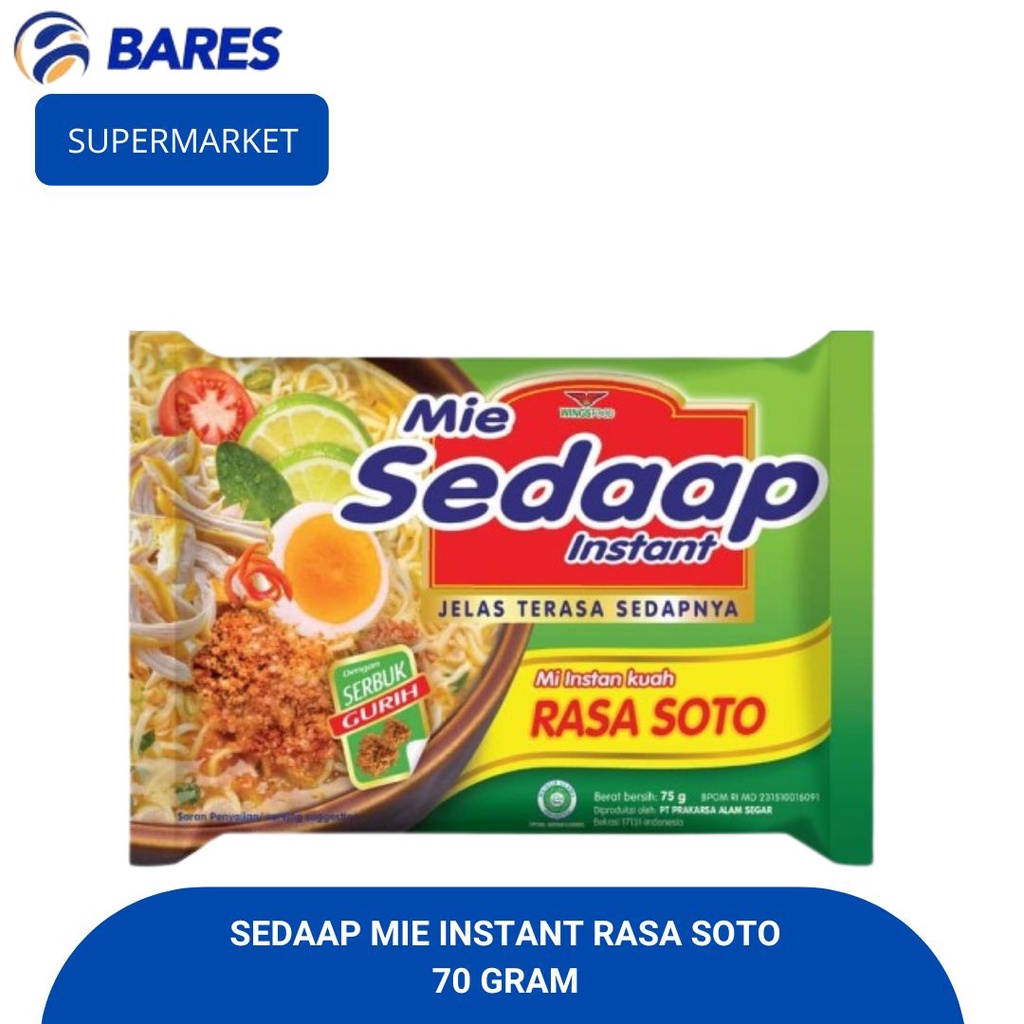

Sedaap Mie Instant Rasa Soto 70 Gram