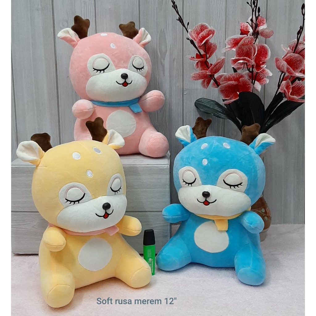 Boneka Rusa Syall 12&quot;/boneka animal/boneka lucu/Boneka Cute Animal Soft