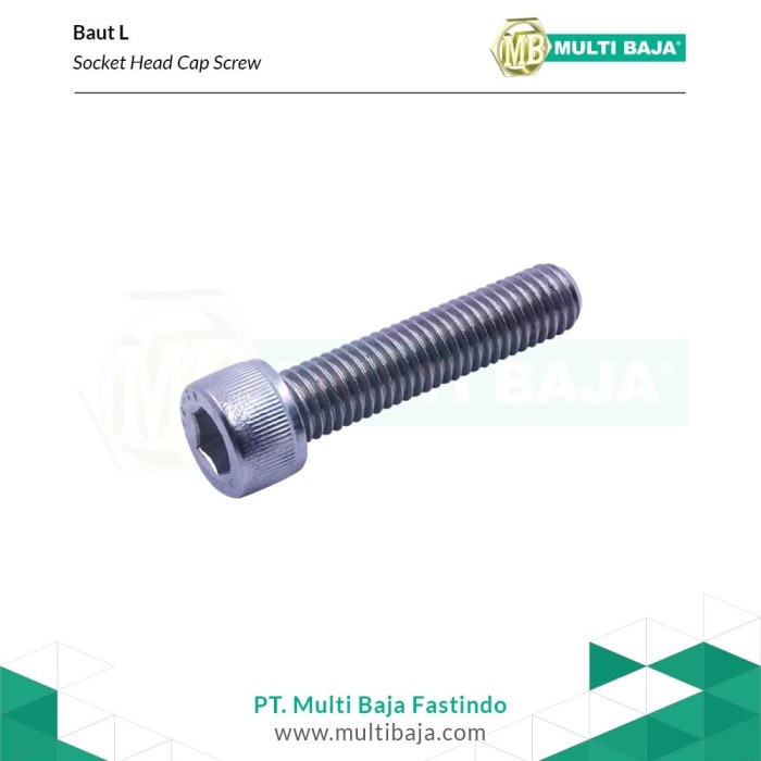 [KPertukangan] Sus 304 Baut L (Socket Cap Screw) Ft M3 X 10 Stainless [85D50F]