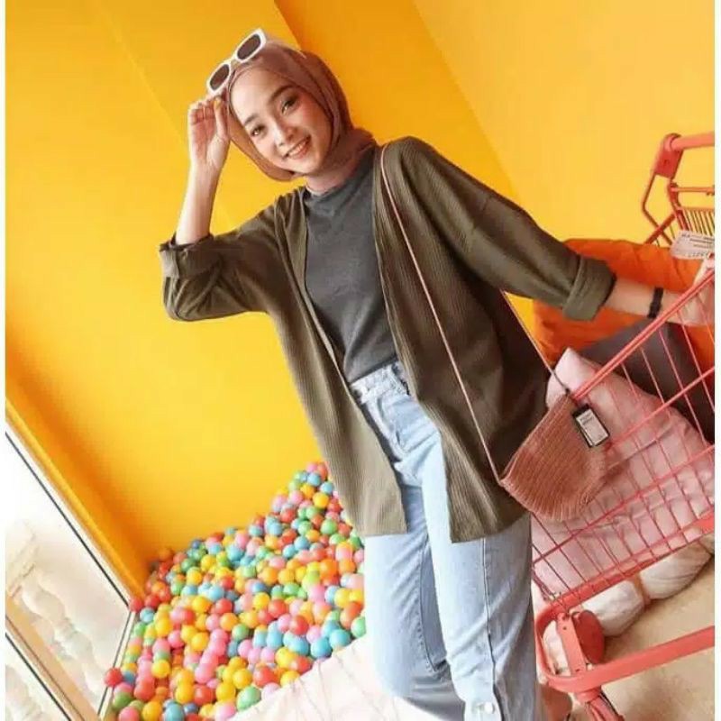 RJ FASHIONSTORE  'CARDIGAN BRESCA  'BAJU RAJUT WANITA