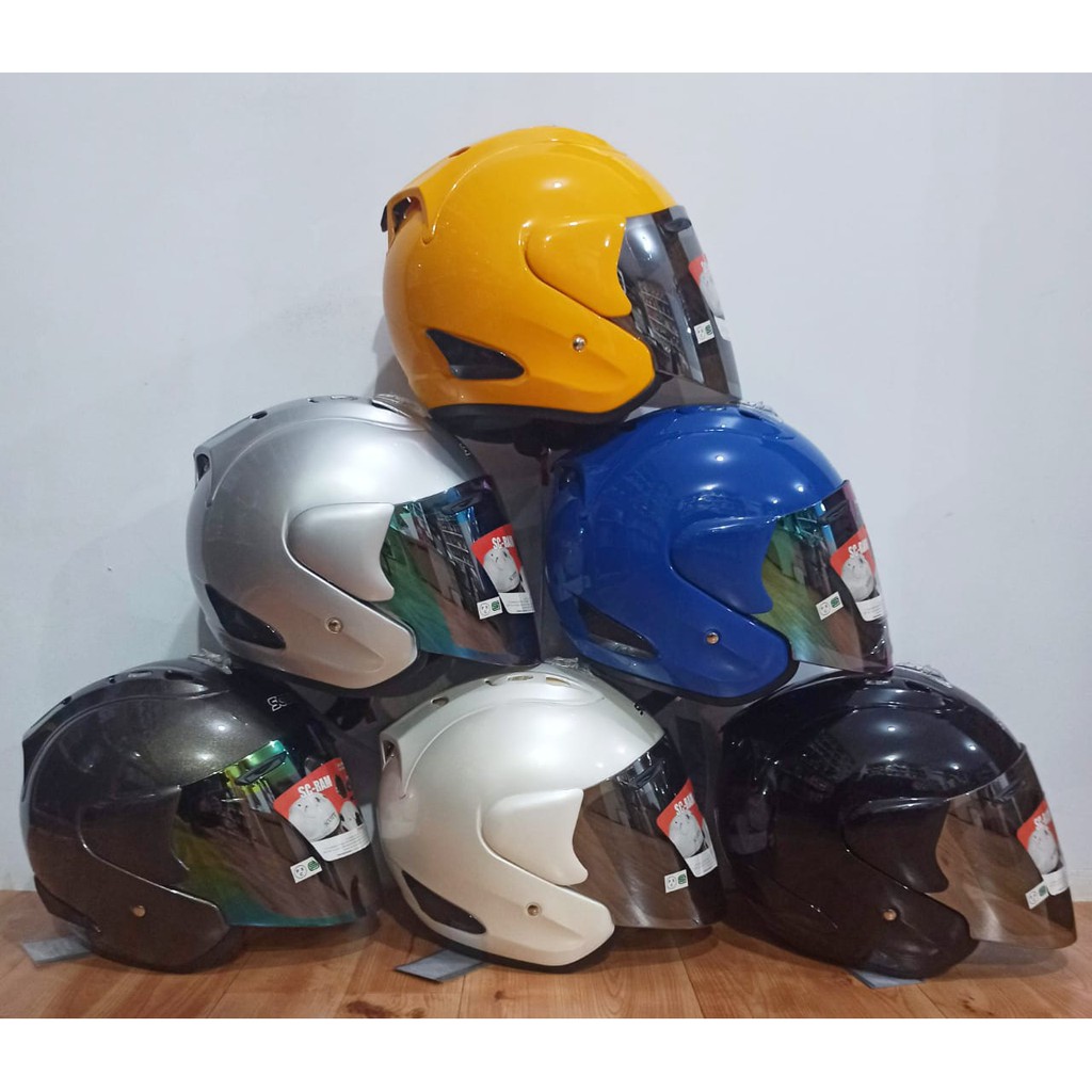 HELM HALF FACE / HELM SCOTT RAM 4 POLOS / HELM HALF FACE / SCOTT / *RAI / TSR FREE STIKER DAN BONUS 