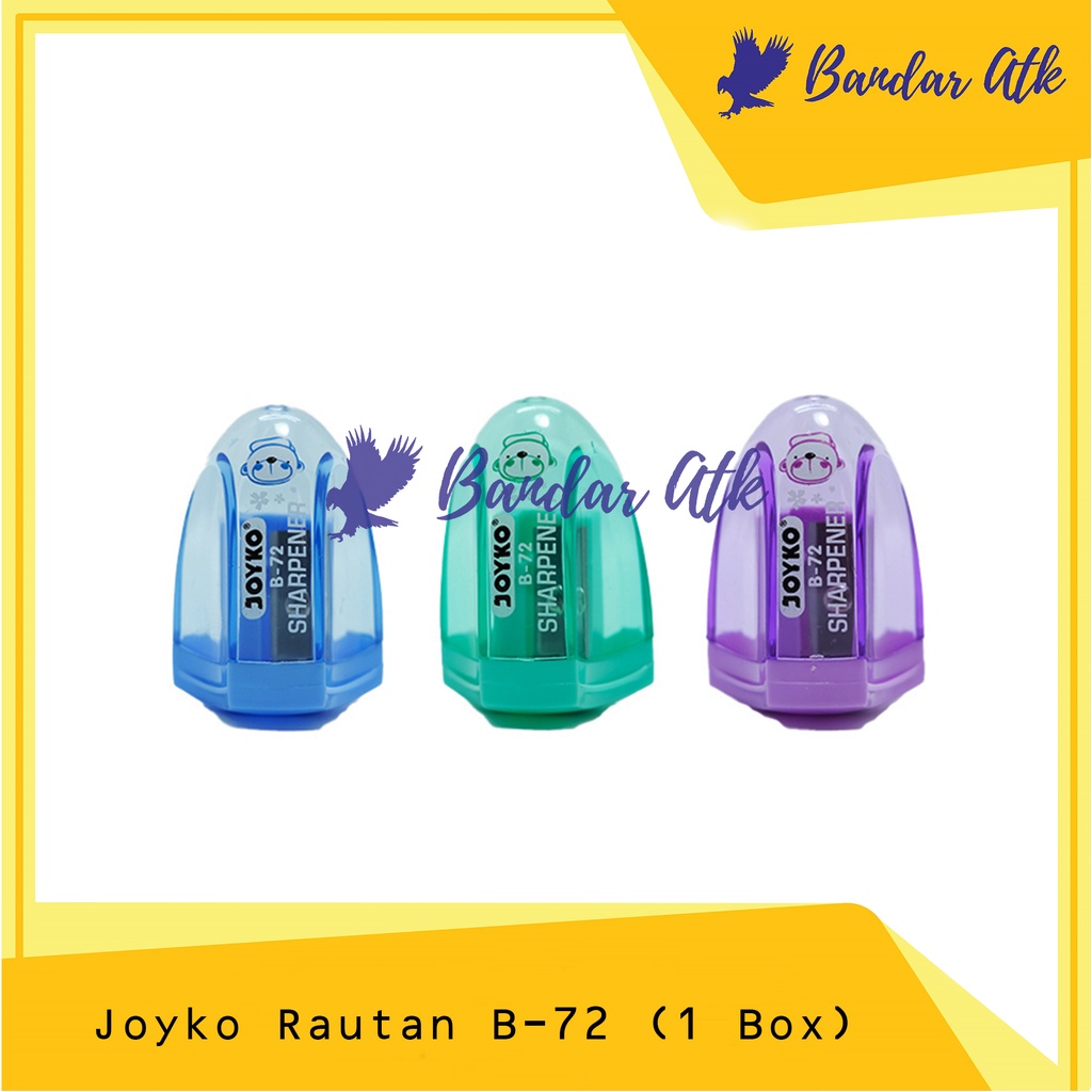 

RAUTAN PENSIL JOYKO B72 B 72 SERUTAN SHARPENER [24 PCS]