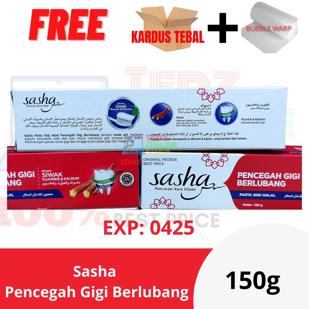 Sasha Pencegah Gigi Berlubang 150g