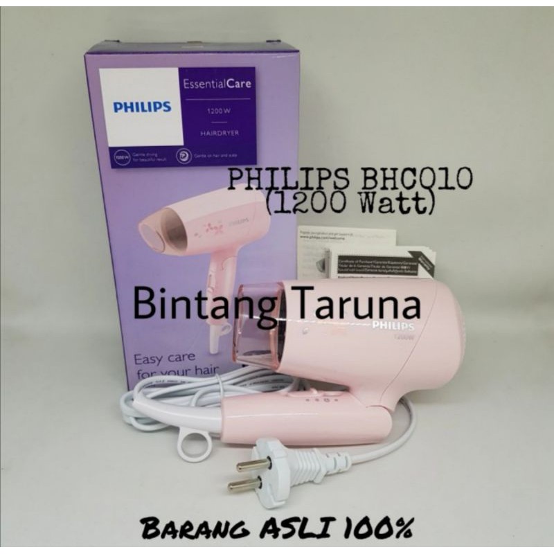 Pengering Rambut Philips BHC010 Hair Dryer Philips BHC010 DryCare Philips BHC010 (Pink) Hairdryer