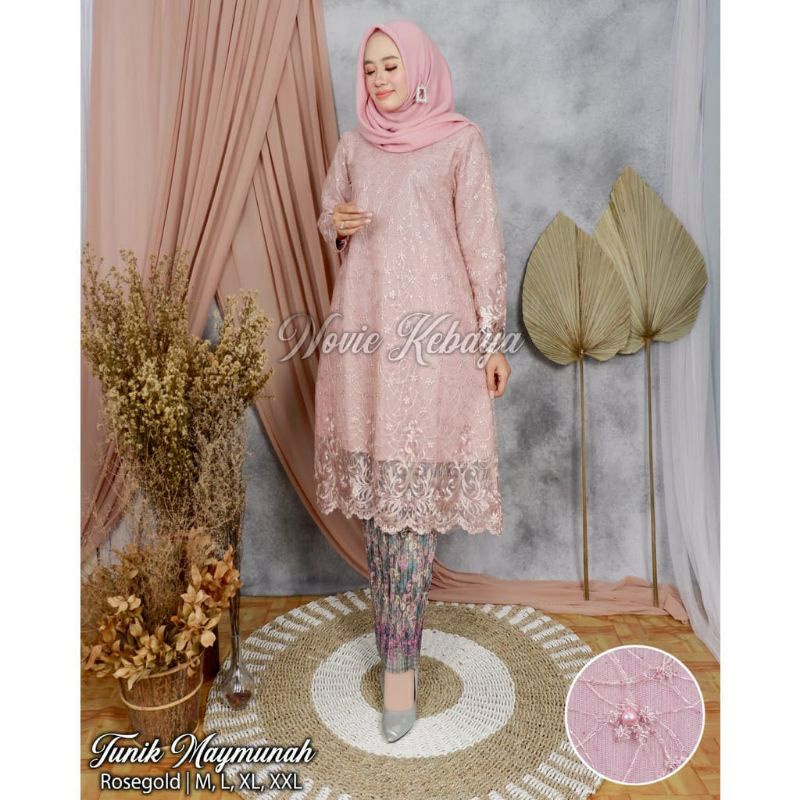 SET KEBAYA/KEBAYA BRUKAT/KEBAYA TUNIK TULLE/KEBAYA PESTA/KEBAYA KONDANGAN