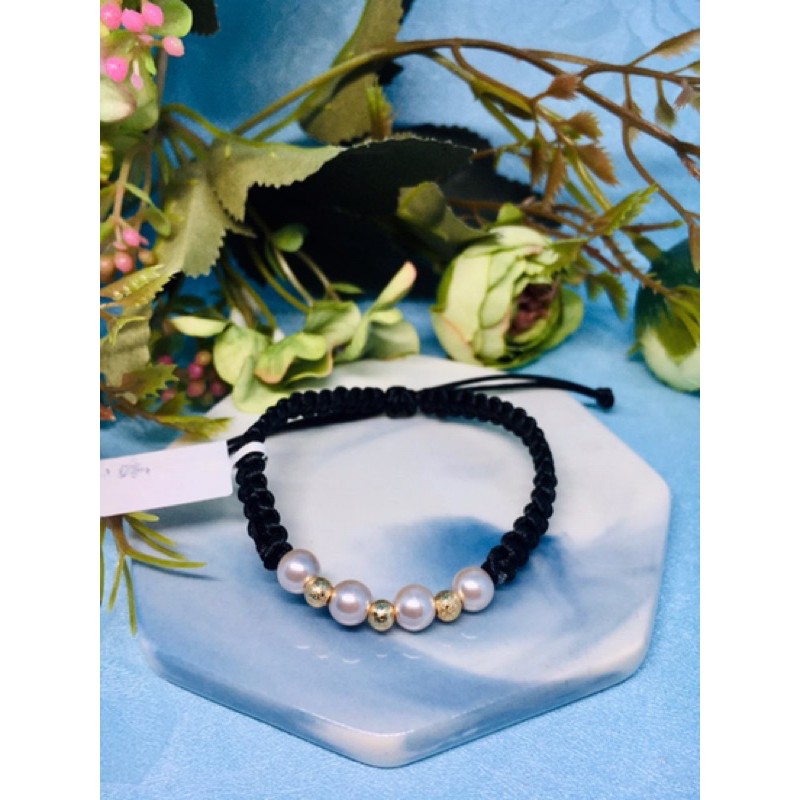 GELANG TALI HONGKONG BOLA EMAS