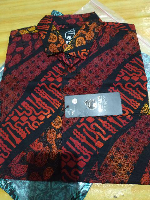 Predz_id 6483 Kemeja Batik Slimfit Pria Lengan Pendek