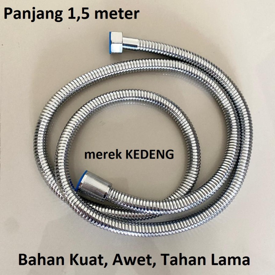 Selang Jet Shower 1,5 Meter 1.5 M Flexible Fleksibel Mandi Cebok