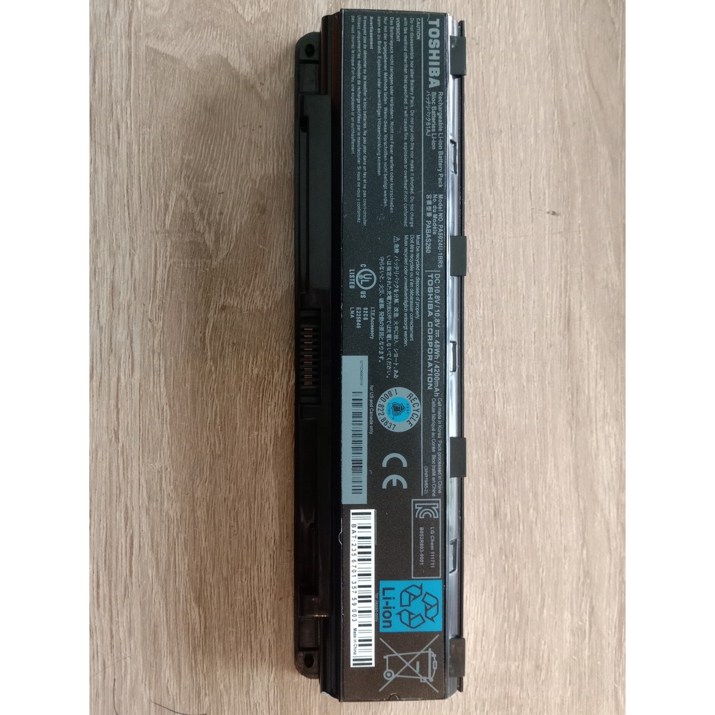 Battery Laptop Toshiba Satelita L840 bekas like new