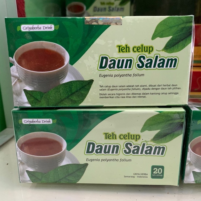 Teh Celup Daun Salam Minuman berkhasiat untuk asam urat dan rematik Halal 20 Kantong obat asam urat Bpom