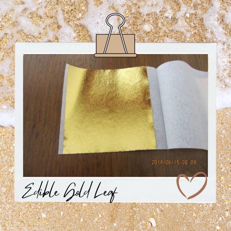 

Edible Gold Leaf 100 lembar