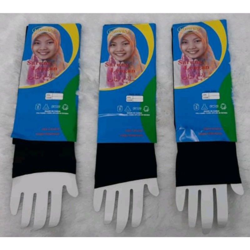 Sepasang Handsocks Manset Warna Hitam Polos