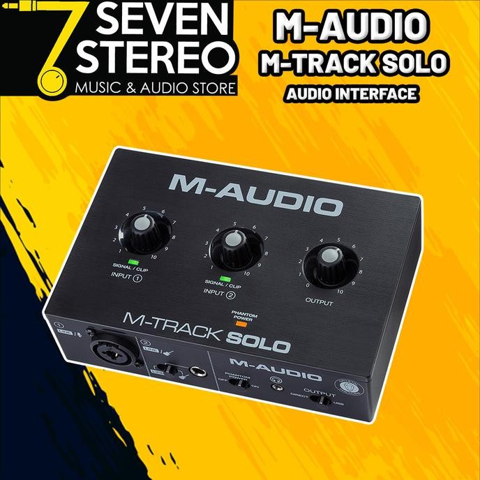 READY M-AUDIO M TRACK SOLO MTRACK AUDIO INTERFACE SOUNDCARD M TRACK