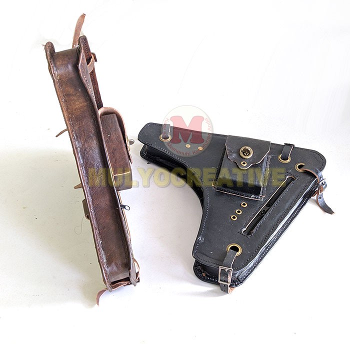 Tas Kulit Sepeda Onthel Aksesoris Tas Kulit Onthel Tas Samping