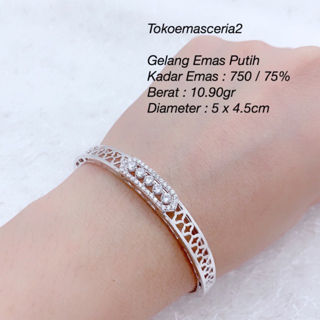 Gelang Emas Putih