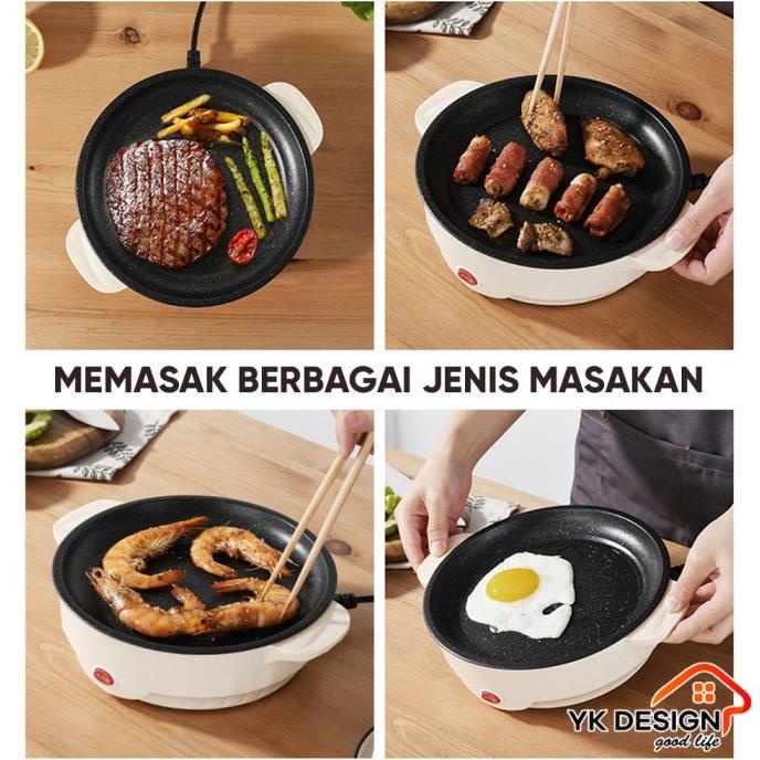 A'866 [Co1K] Yk Design Yk-804 Panci Goreng Elektrik / Panci Panggang Glazezolshop